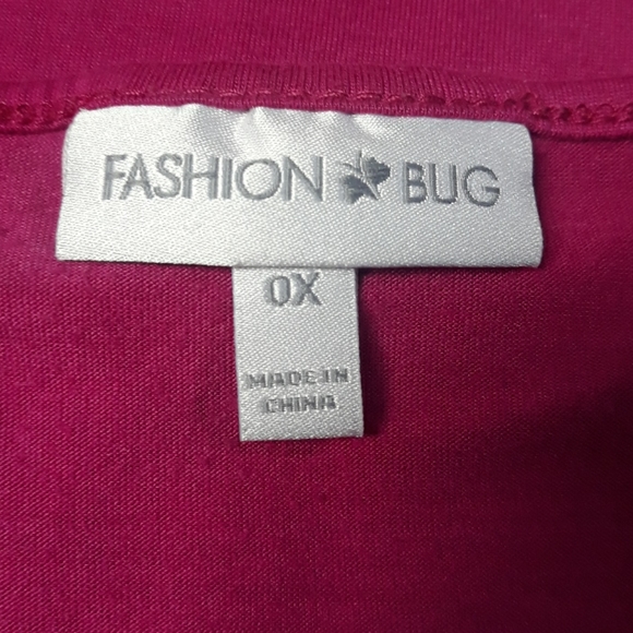 Fashion Bug Pink Racerback Sequins Tank Top SZ 0X - Picture 4 of 6